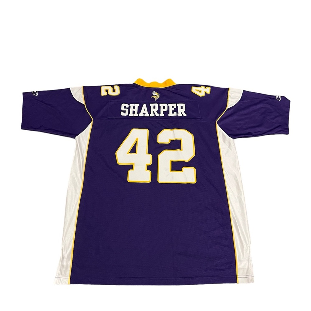 Minnesota Vikings Darren Sharper #42 Jersey Size 2XL by Reebok x NFL - Picture 4 of 5